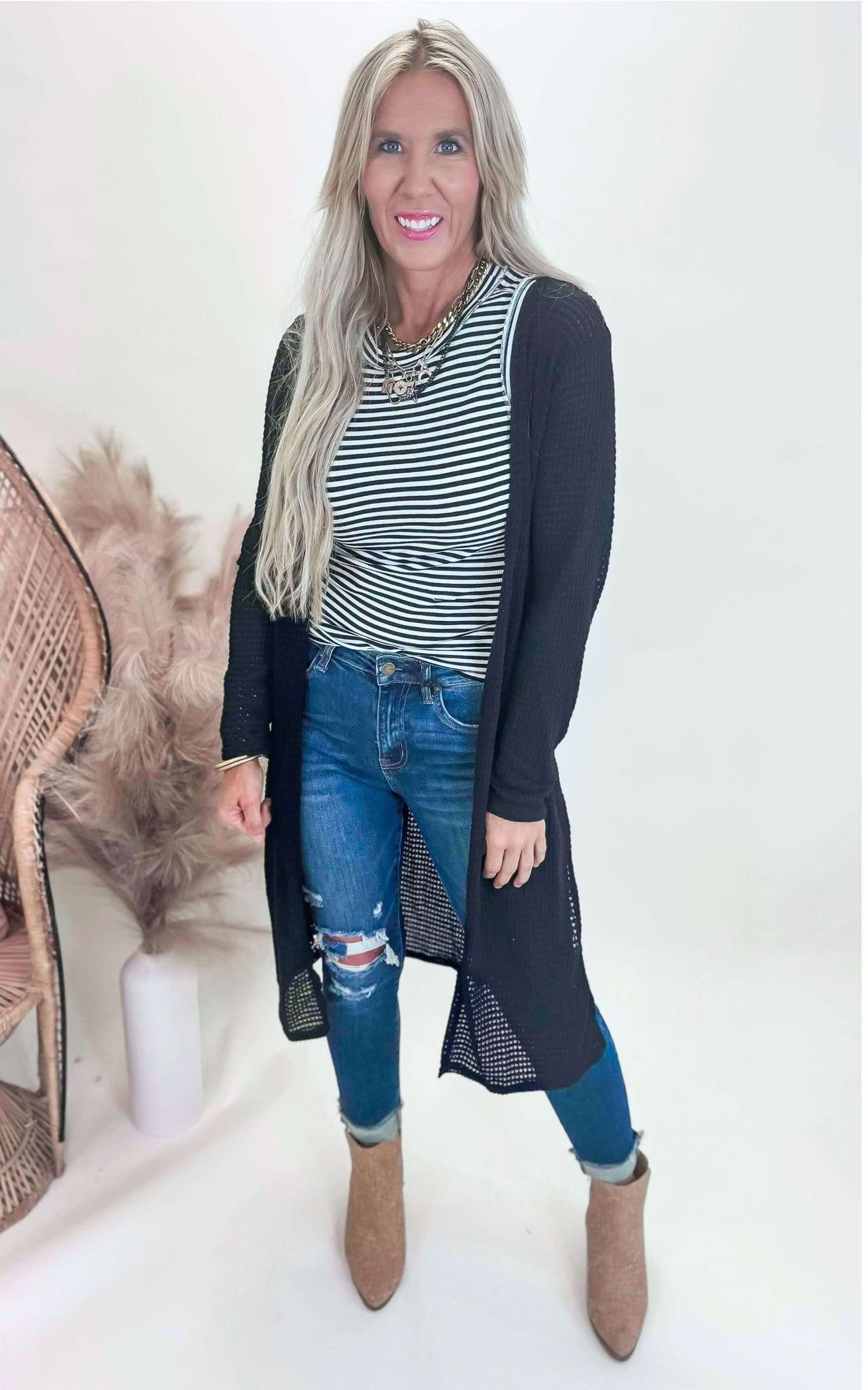 The Classic Black & White Striped Tank Top by Salty Wave *DEAL-FINAL SALE