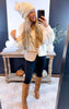 V-Neck Cropped Chanille Sweater | POL - Final Sale**