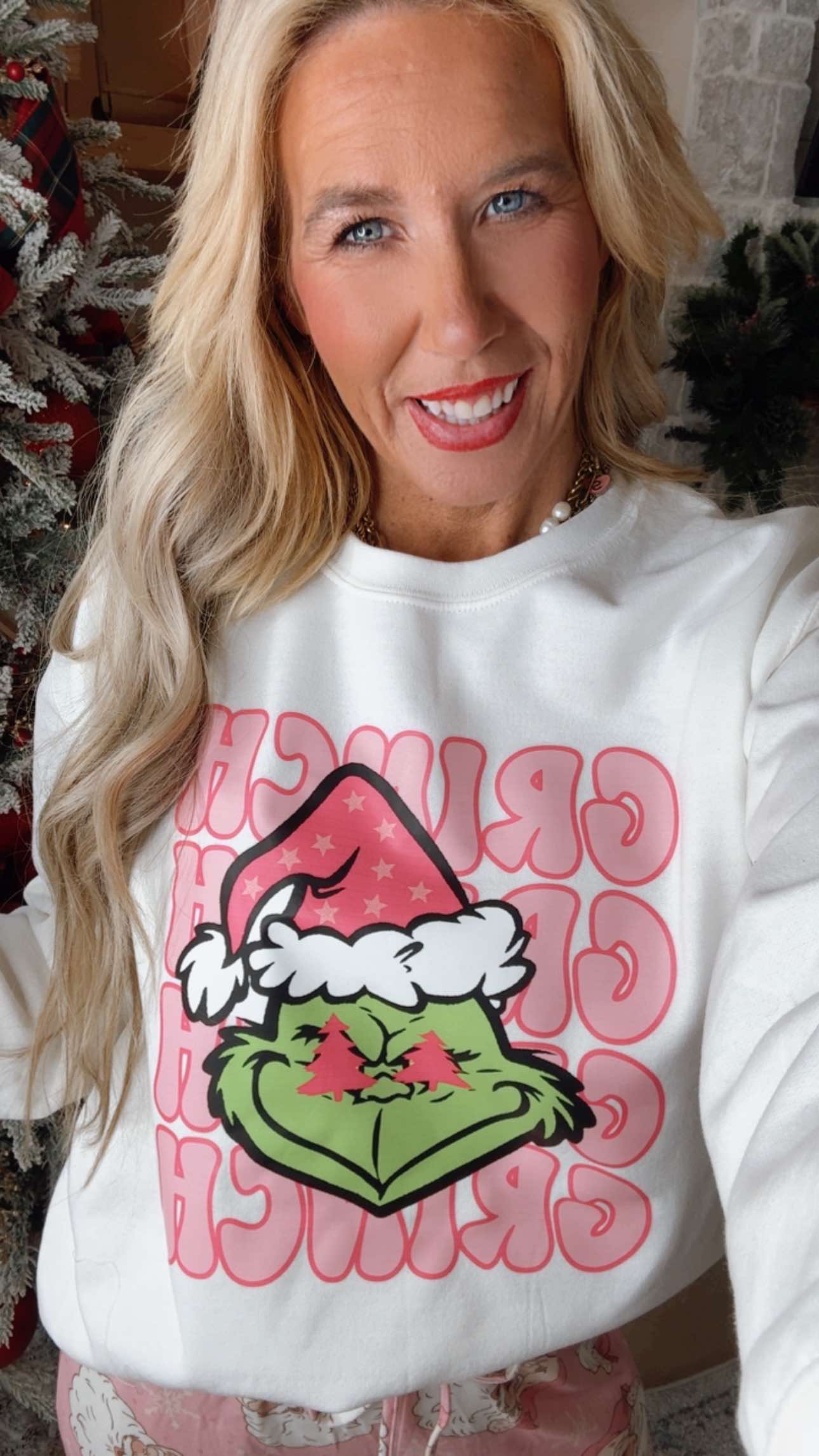 The Green Guy Repeat Graphic Crewneck Sweatshirt