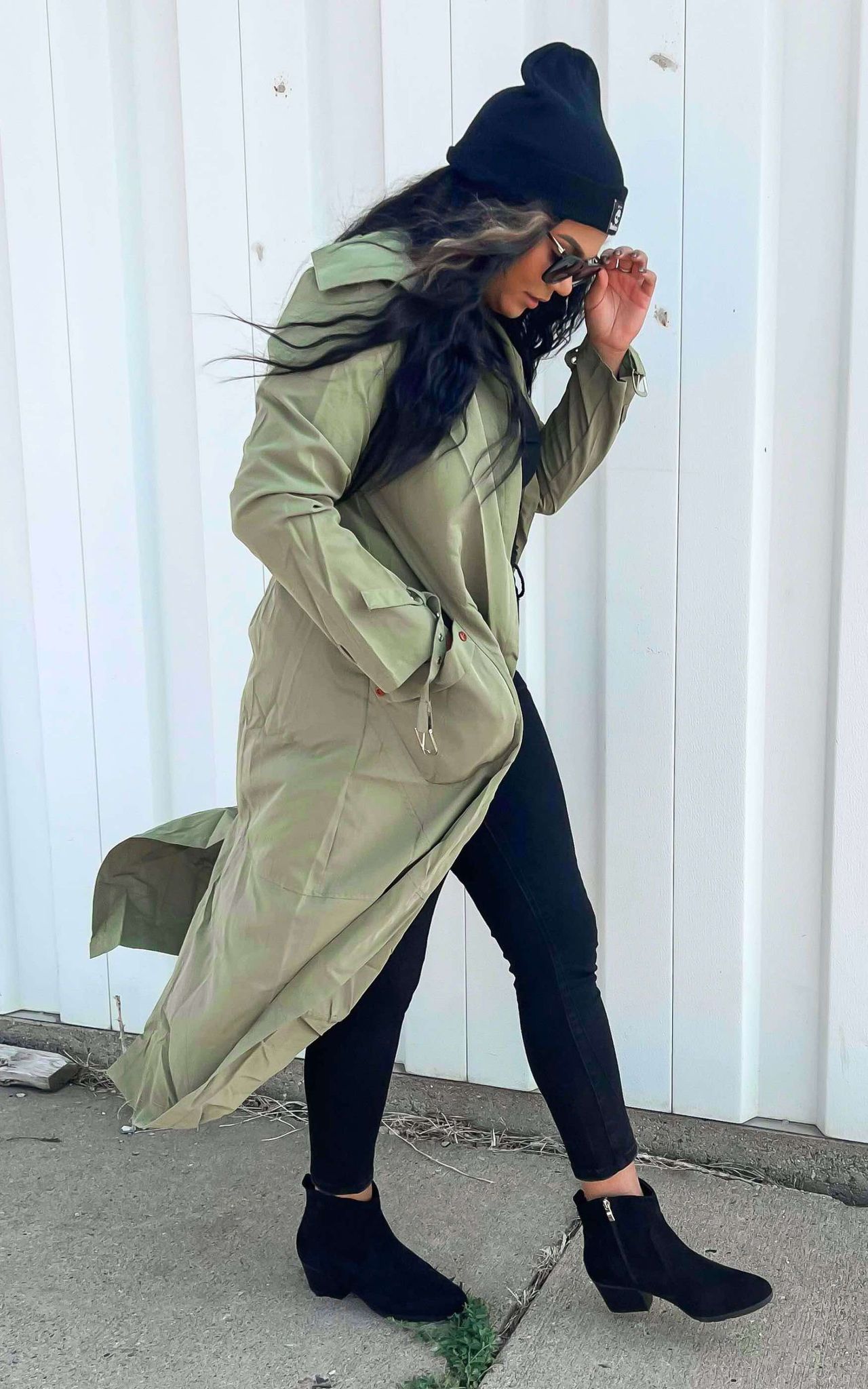 Lapel Button Up Long Coat** FINAL SALE