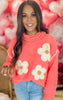 Floral Print Berber Sweater | POL - Final Sale