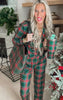 Green Tartan Classic Pajama Pant Set by Salty Wave (TOP & BOTTOM)