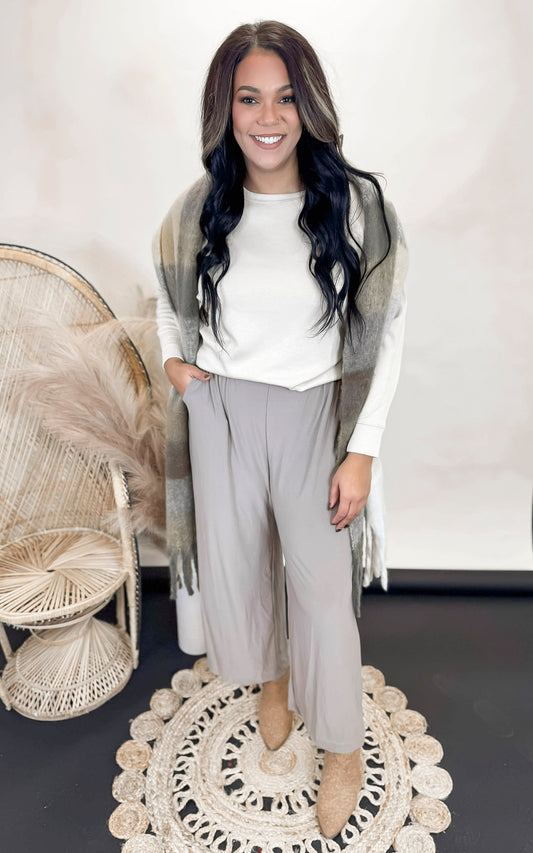 Dressed Up Taupe Pants - Final Sale