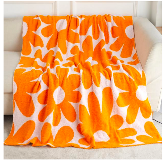Orange Daisy Dreamer Blanket by Salty Wave * DEAL