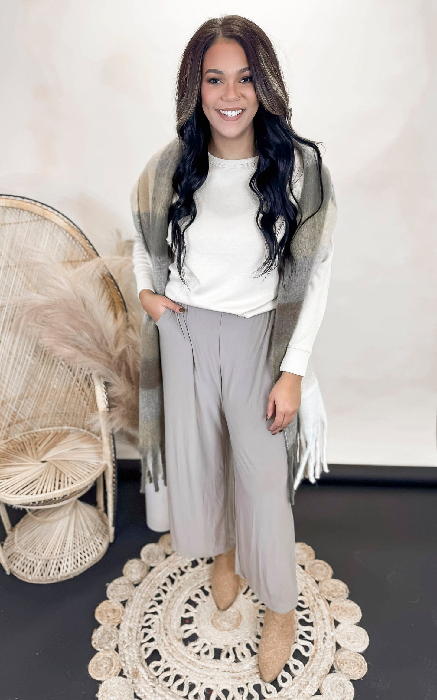 Dressed Up Taupe Pants - Final Sale