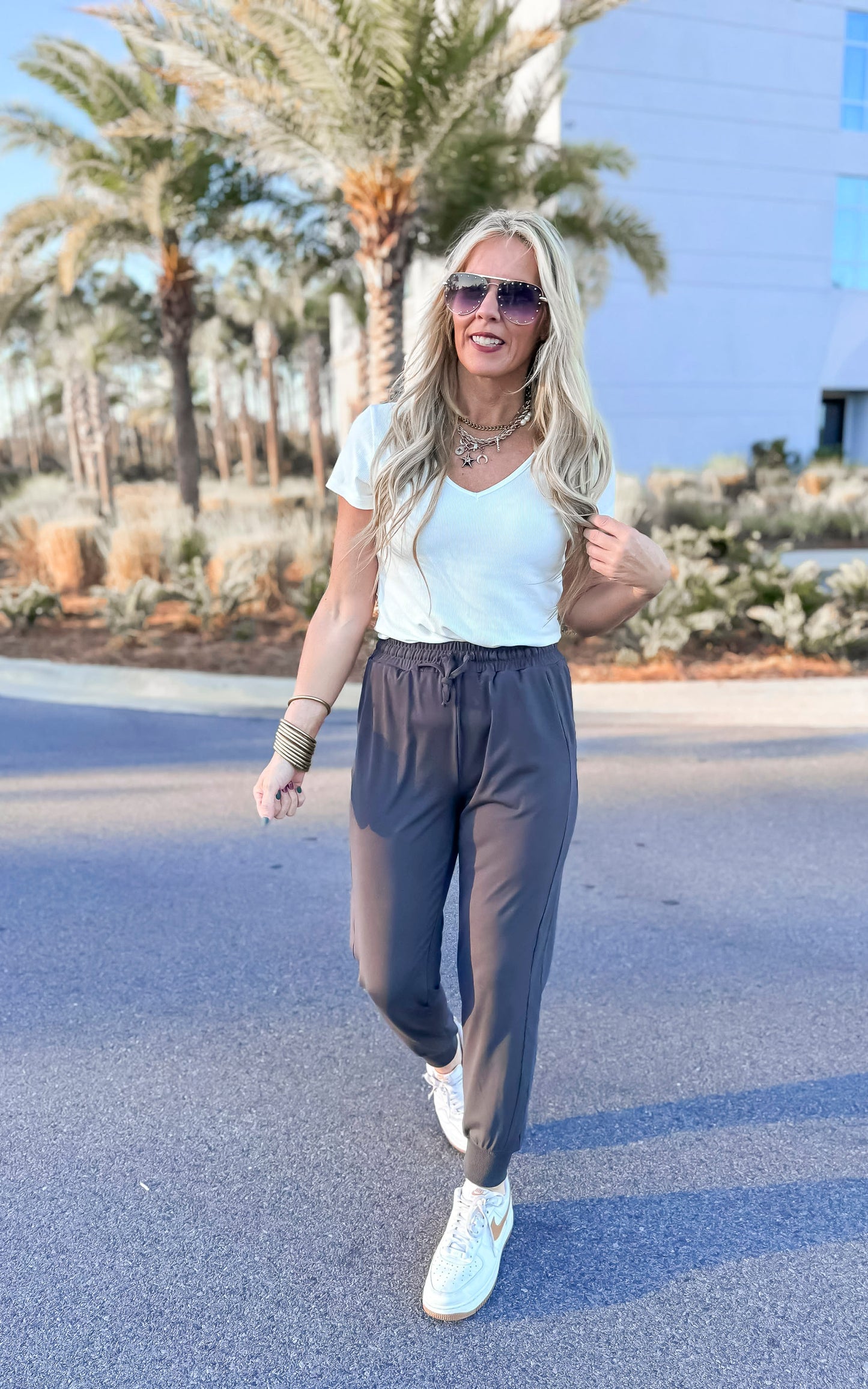 Peppercorn Grey Everyday Joggers by Salty Wave * FINAL SALE*