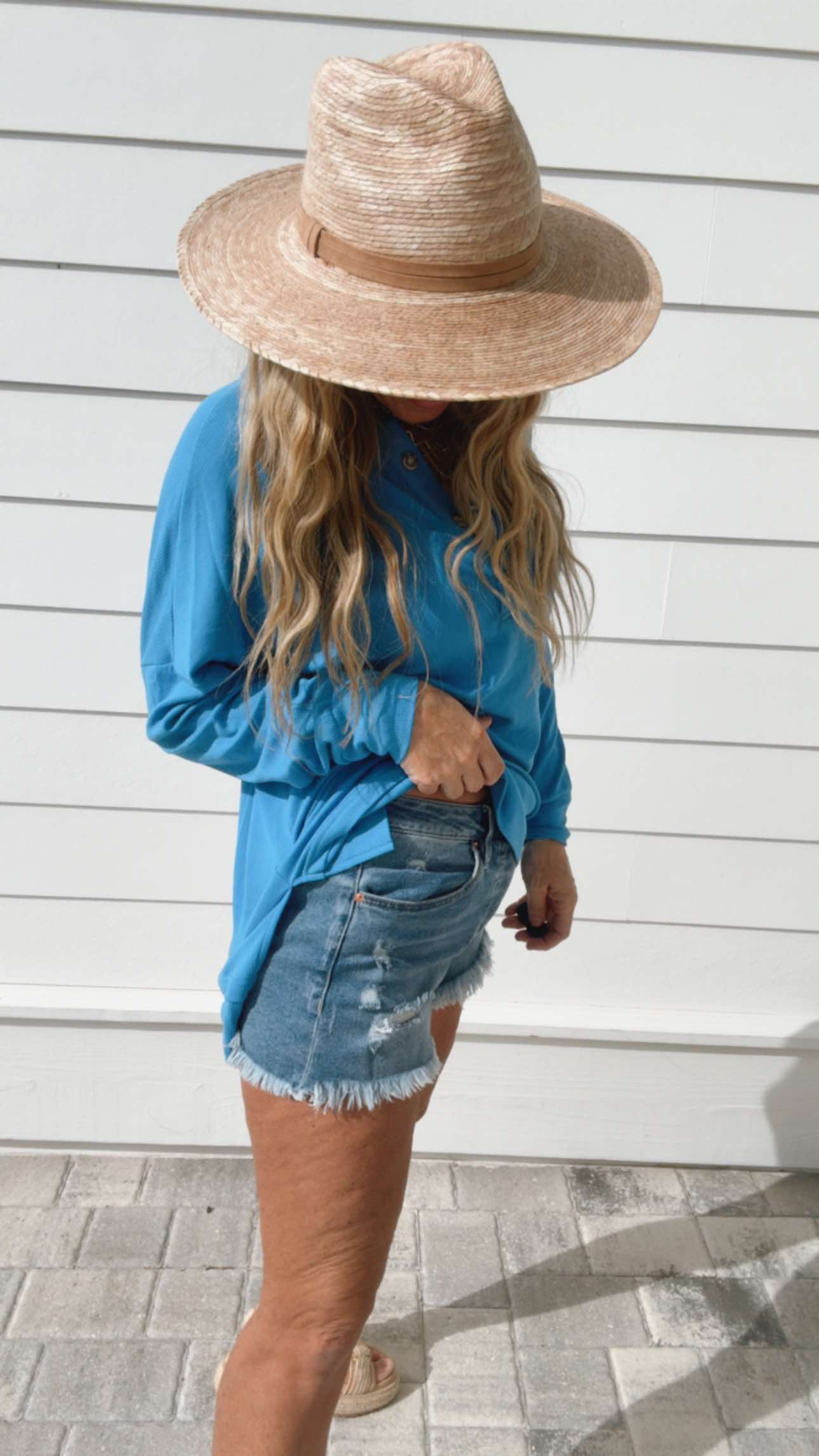 The Perfect Weekend Henley Top | SALTY WAVE *FINAL SALE