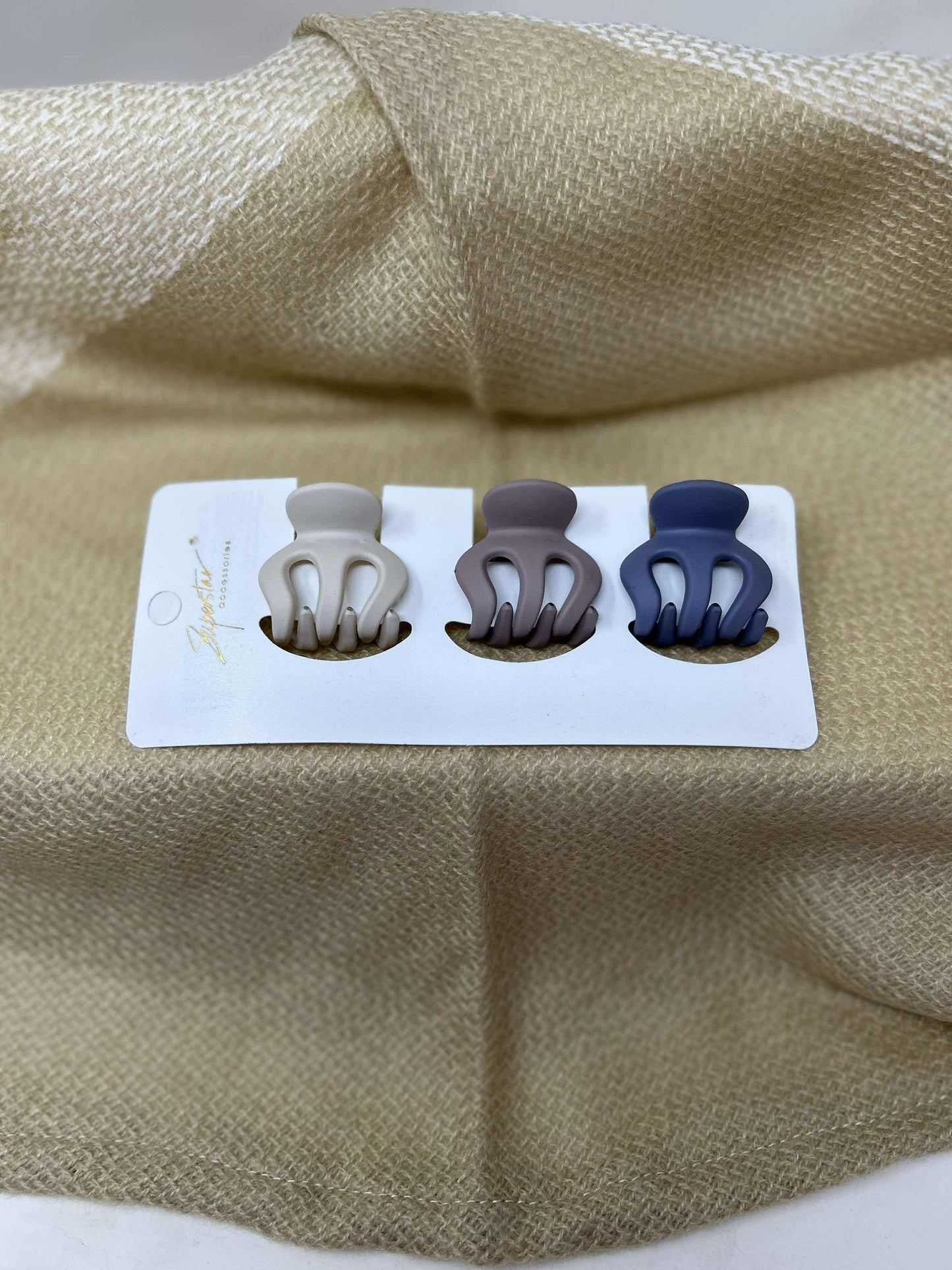 Matte Octopus Claw Clip Trio - Final Sale