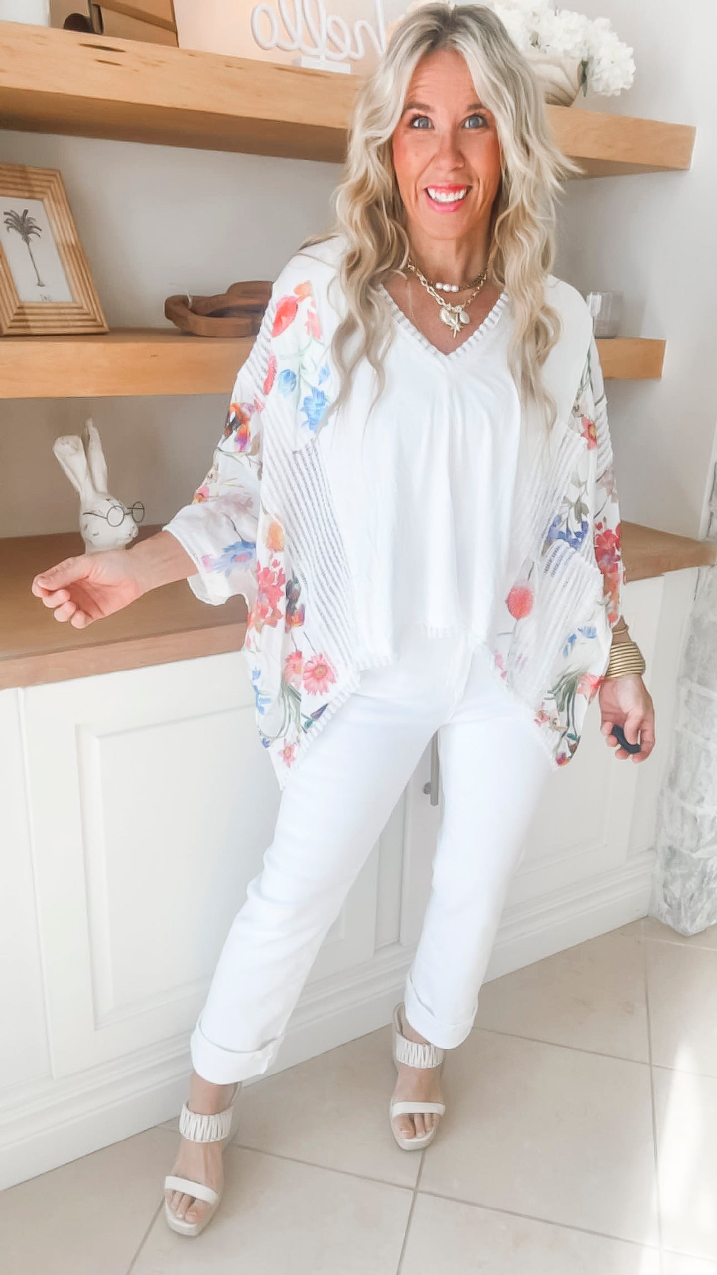 Artful Contrast Top - Final Sale