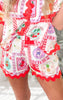 Fruity Ric Rac Trim Shorts - Final Sale