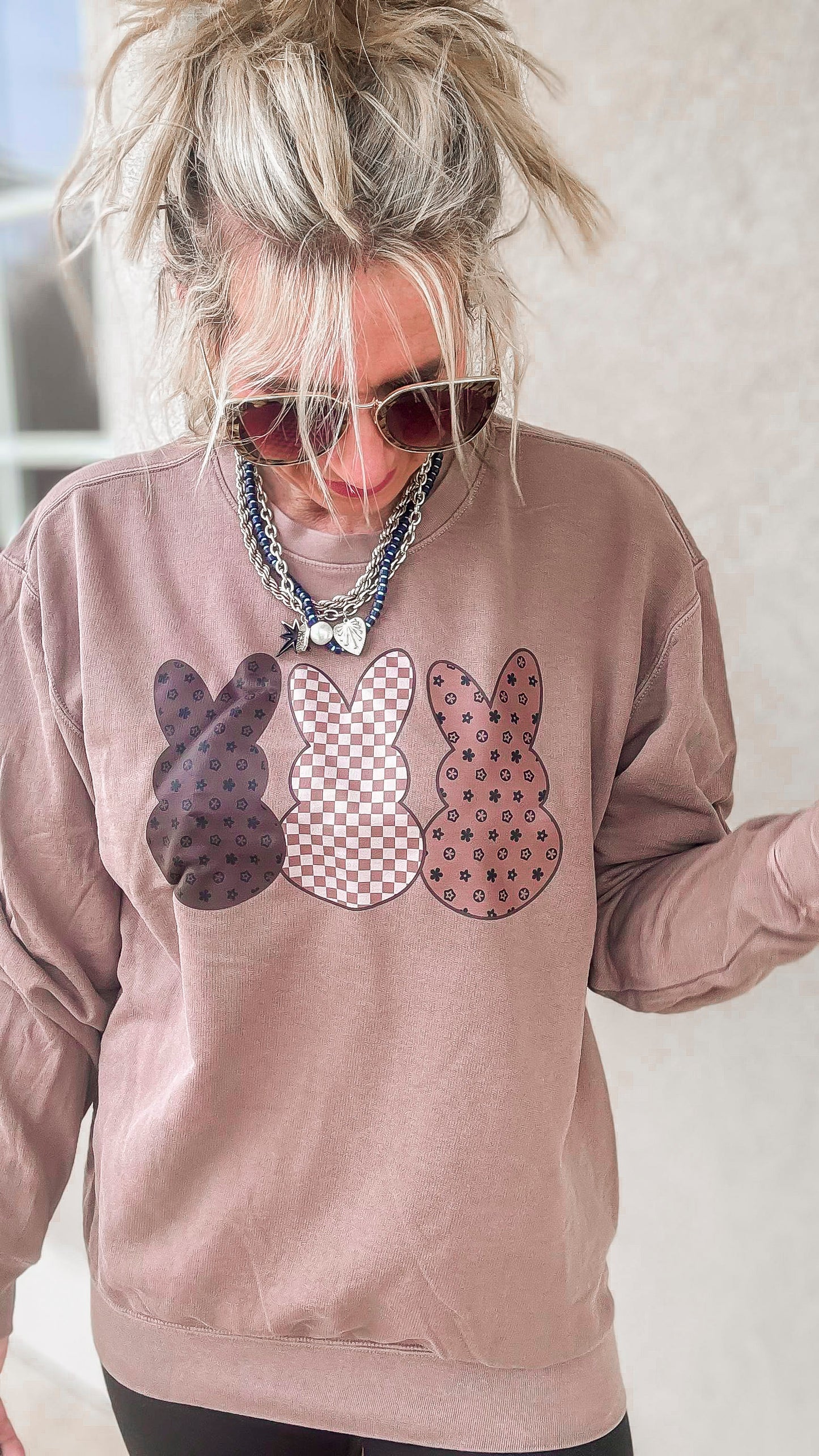Boujee Peeps Garment Dyed Sweatshirt | Comfort Wash