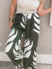 Dark Green Palm Resort Pants | FINAL SALE