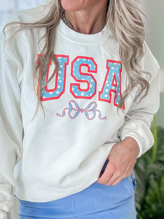 Sweet USA Graphic Crewneck Sweatshirt