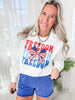 Freedom and Bows Graphic Crewneck Sweatshirt - Final Sale