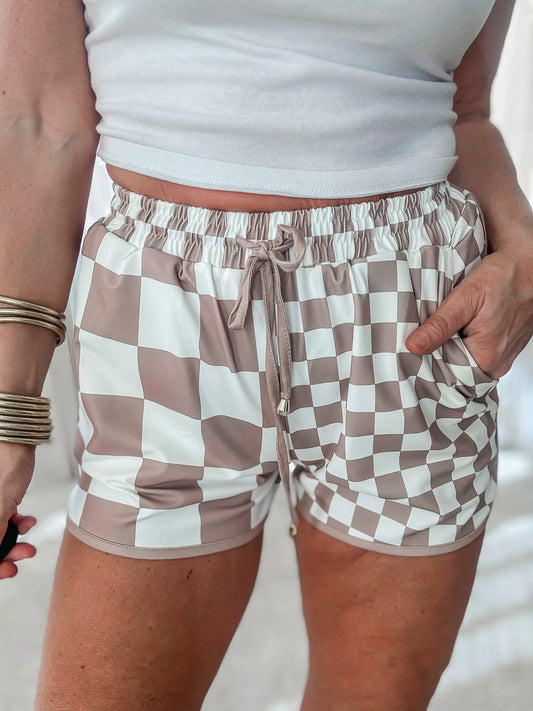 Checkered Dreams Everyday Shorts| JESS LEA - Final Sale