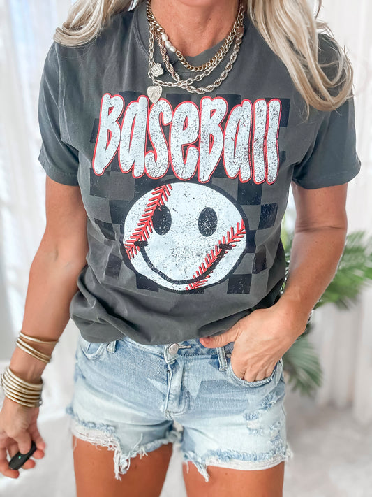 In My Baseball Mama Era Garment Dyed Graphic T-shirt