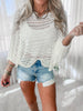 Off White Crochet Sweater