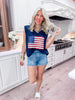 Star Spangled Cutie Sleeveless Knit Top - Final Sale
