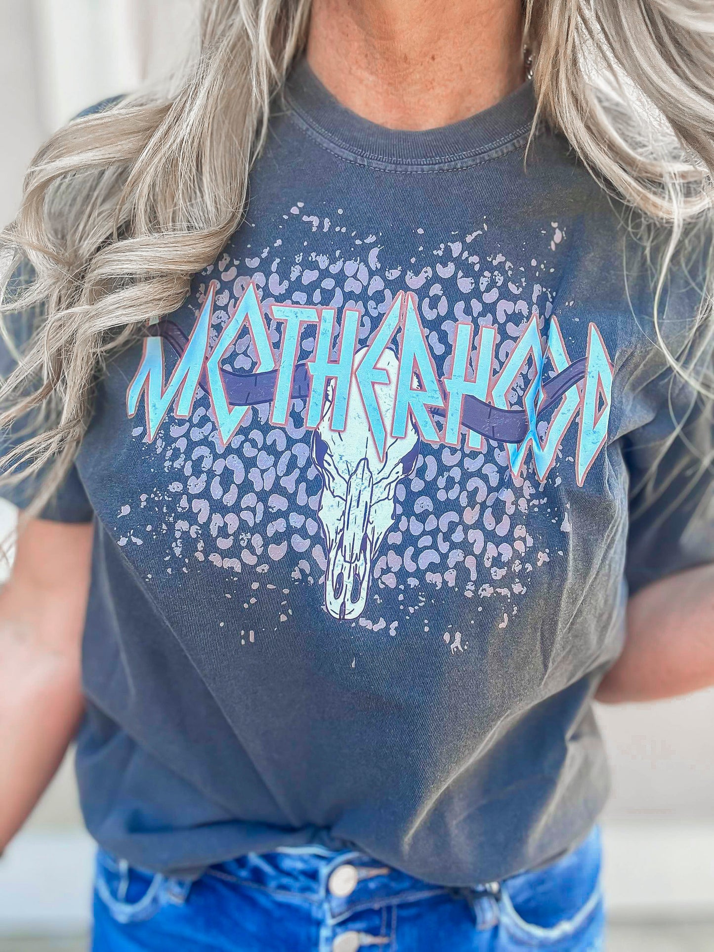 Motherhood is Wild Garment Dyed Graphic T-shirt