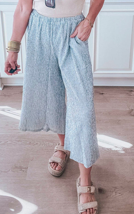 Navy Textured Pants | FINAL SALE