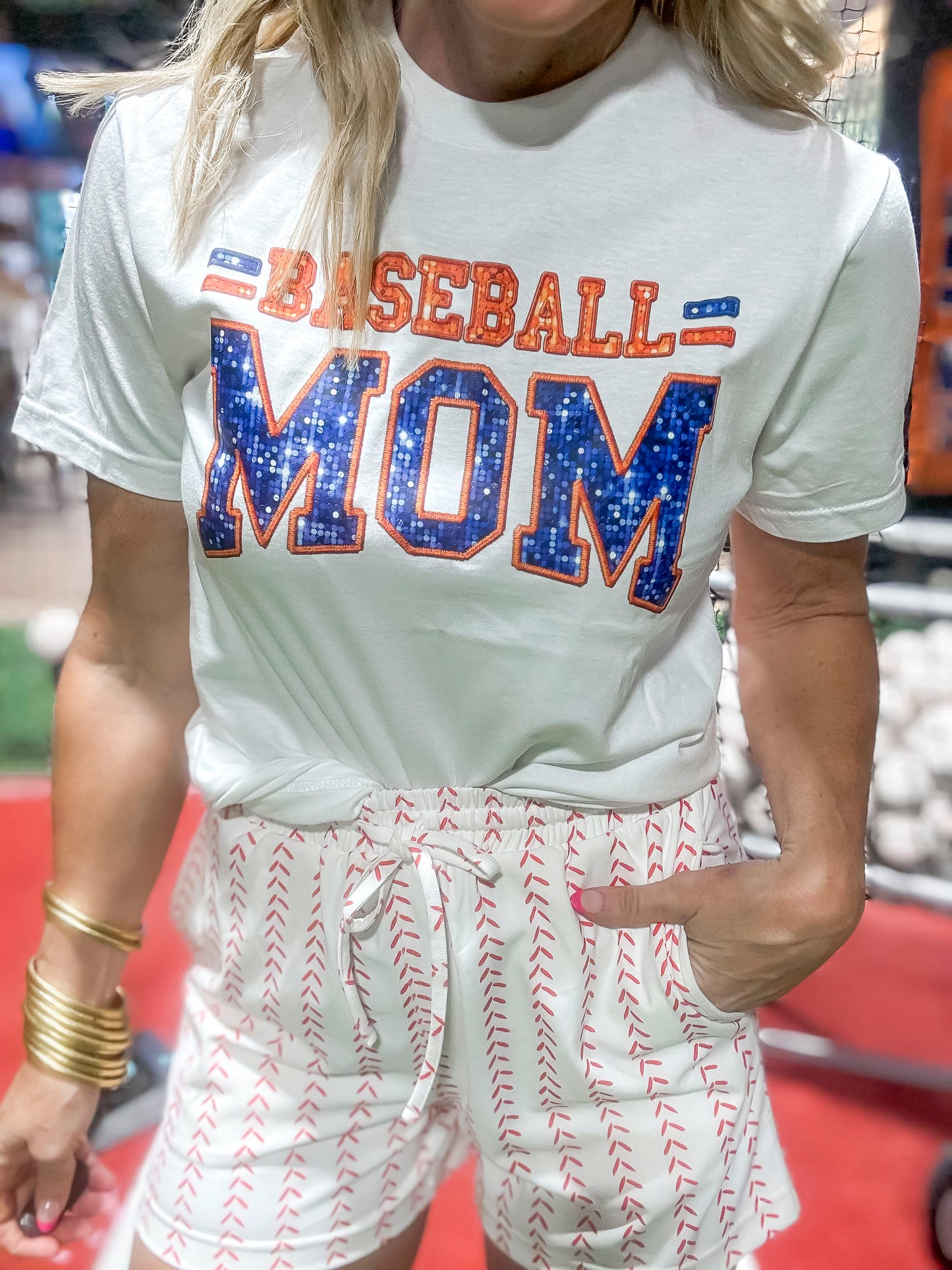 Future Baseball Mom Graphic T-shirt