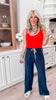Side Detail Straight Leg Track Pants *NEW COLORS*