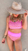 Pink Leopard Beach Bikini Swimsuit | Salty Wave - Final Sale