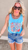 America Garment Dyed Graphic Tank Top - Final Sale