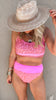 Pink Leopard Beach Bikini Swimsuit | Salty Wave - Final Sale