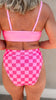 Pink CheckMate Beach Bikini Swimsuit | Salty Wave - Final Sale