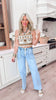 High Rise Drawstring Waistband Wide Leg Jeans | Lovervet