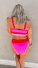 Hot Tropic Color Block Beach Bikini Swimsuit | Salty Wave - Final Sale