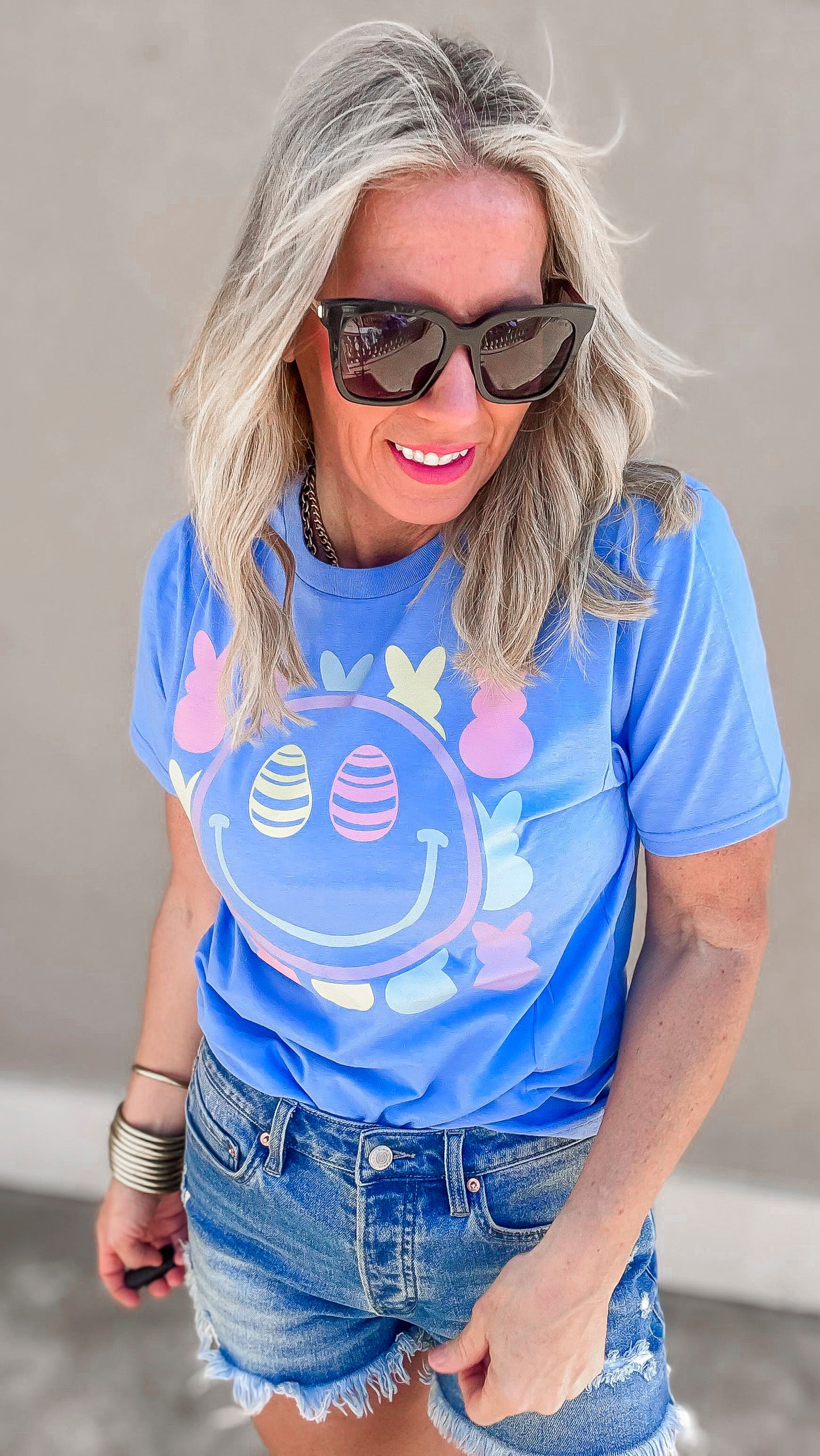 Smile With Peeps Graphic T-shirt