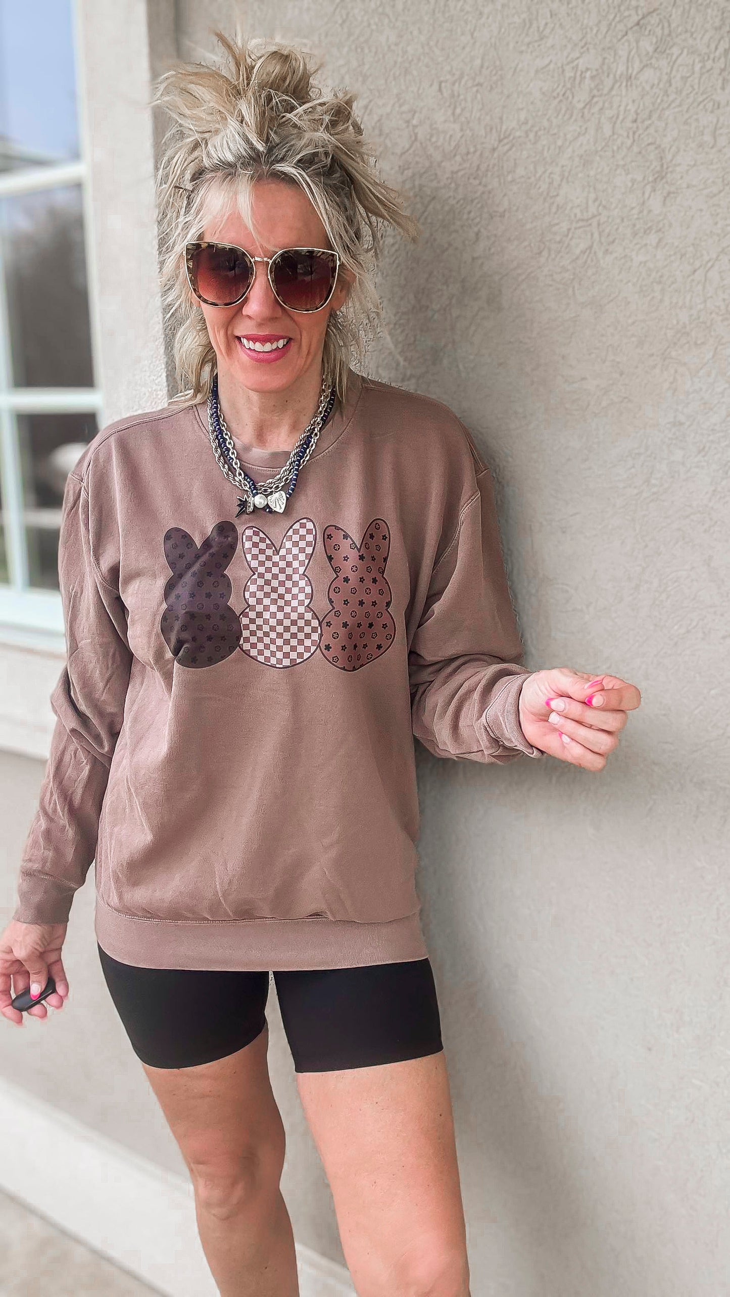 Boujee Peeps Garment Dyed Sweatshirt | Comfort Wash
