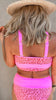 Pink Leopard Beach Bikini Swimsuit | Salty Wave - Final Sale