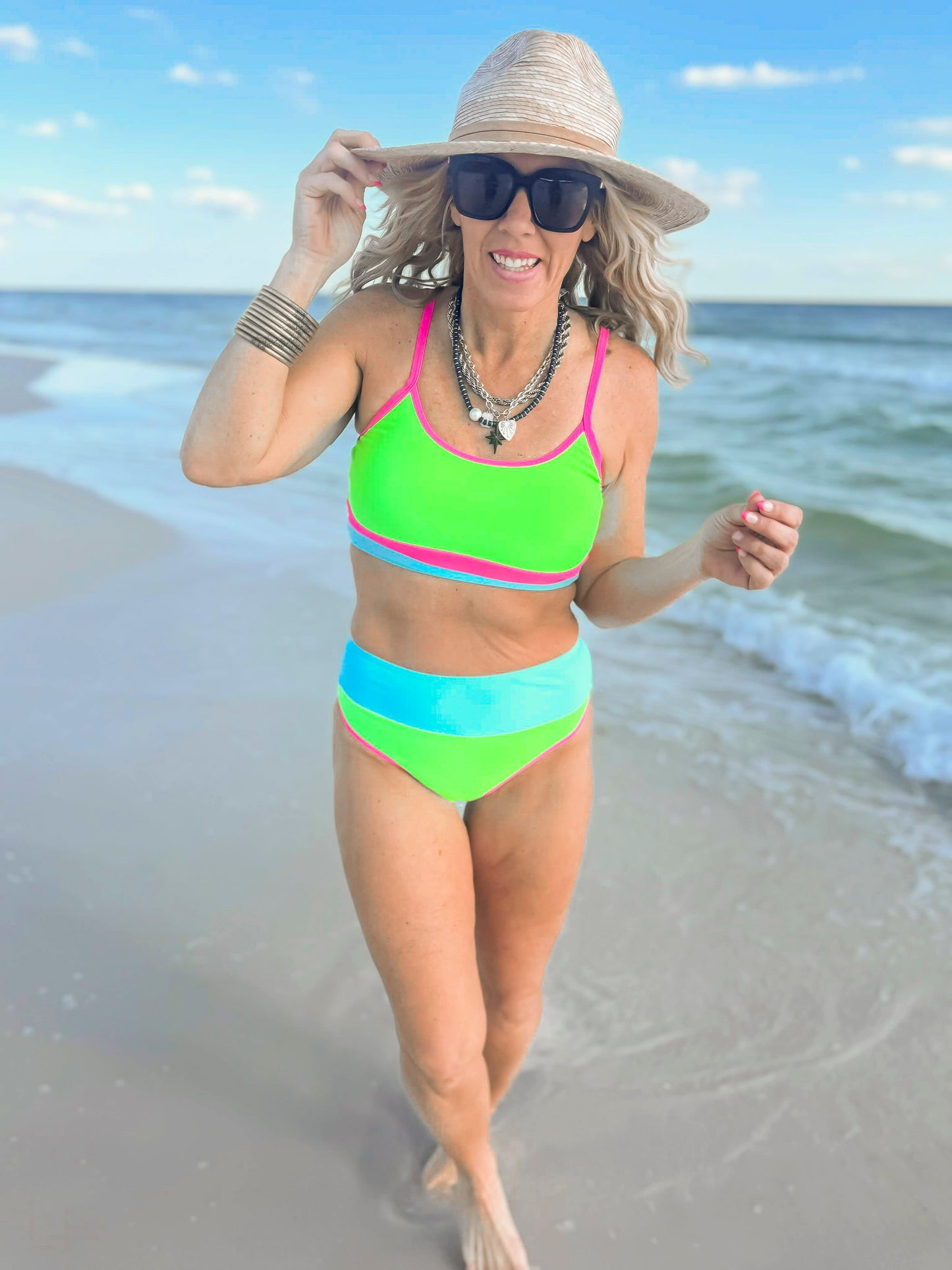 Lime Out Loud Bralette Bikini Swimsuit | SALTY WAVE - Final Sale
