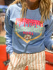 Ice Cream Drip Baseball Mom Graphic Crewneck Sweatshirt