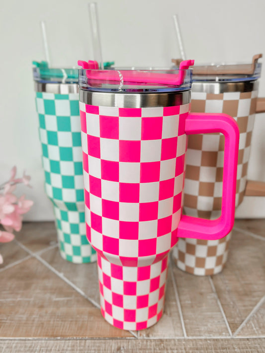Checkered 40oz Tumbler*
