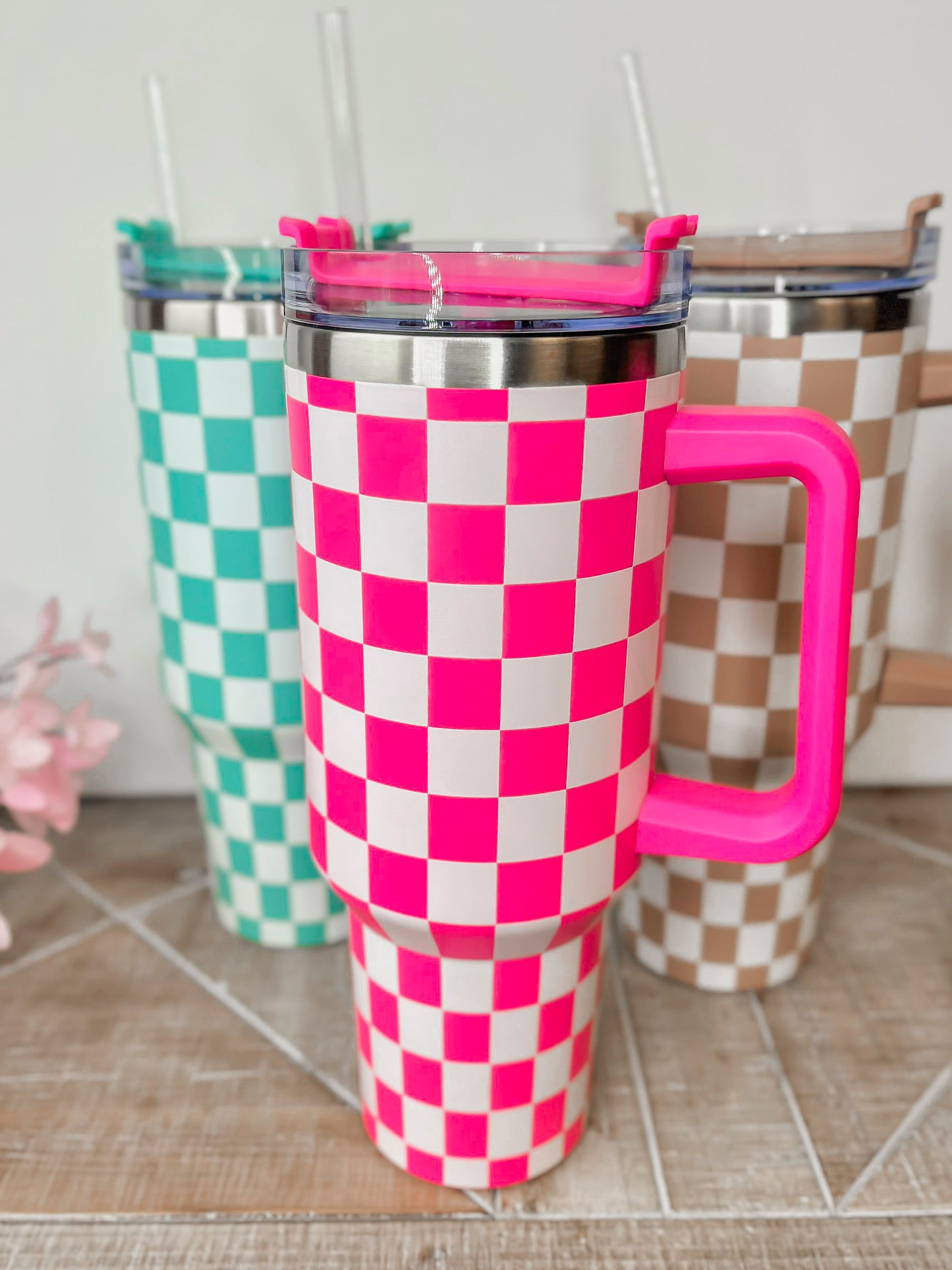 Checkered 40oz Tumbler*
