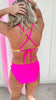 Pop of Confetti Hot Pink Bikini Swimsuit | Salty Wave - Final Sale