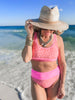 Pink Leopard Beach Bikini Swimsuit | Salty Wave - Final Sale