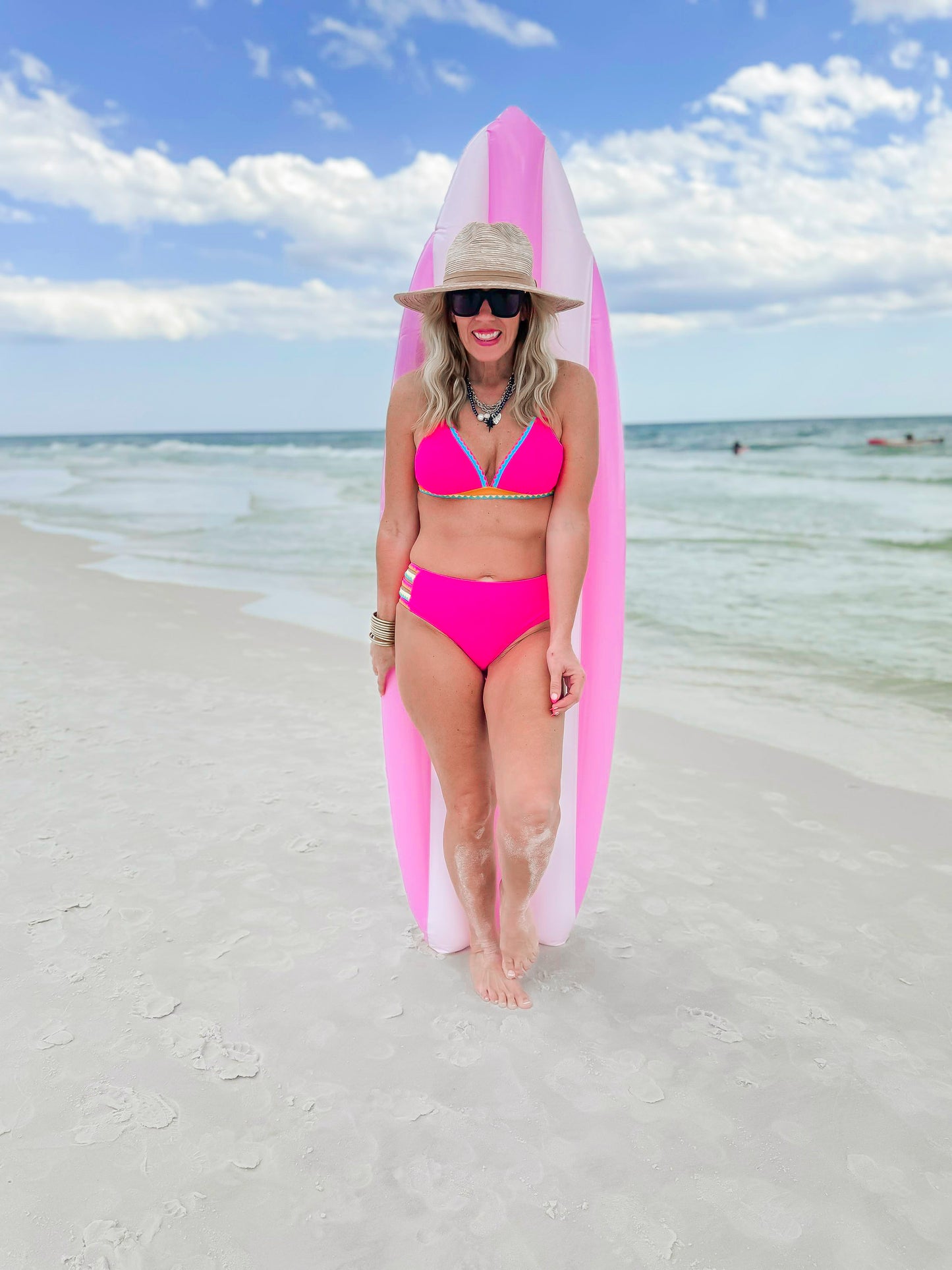 Pop of Confetti Hot Pink Bikini Swimsuit | Salty Wave - Final Sale