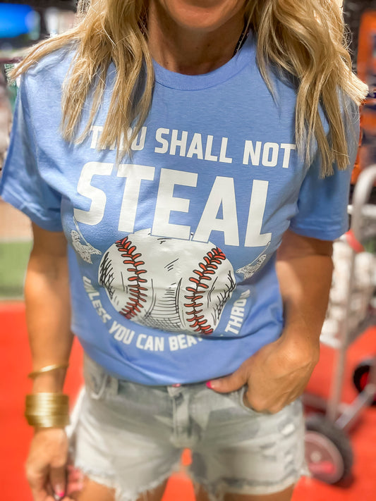 Thou Shall Not Steal Baseball Graphic T-shirt