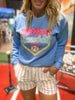 Ice Cream Drip Baseball Mom Graphic Crewneck Sweatshirt