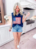 Star Spangled Cutie Sleeveless Knit Top - Final Sale
