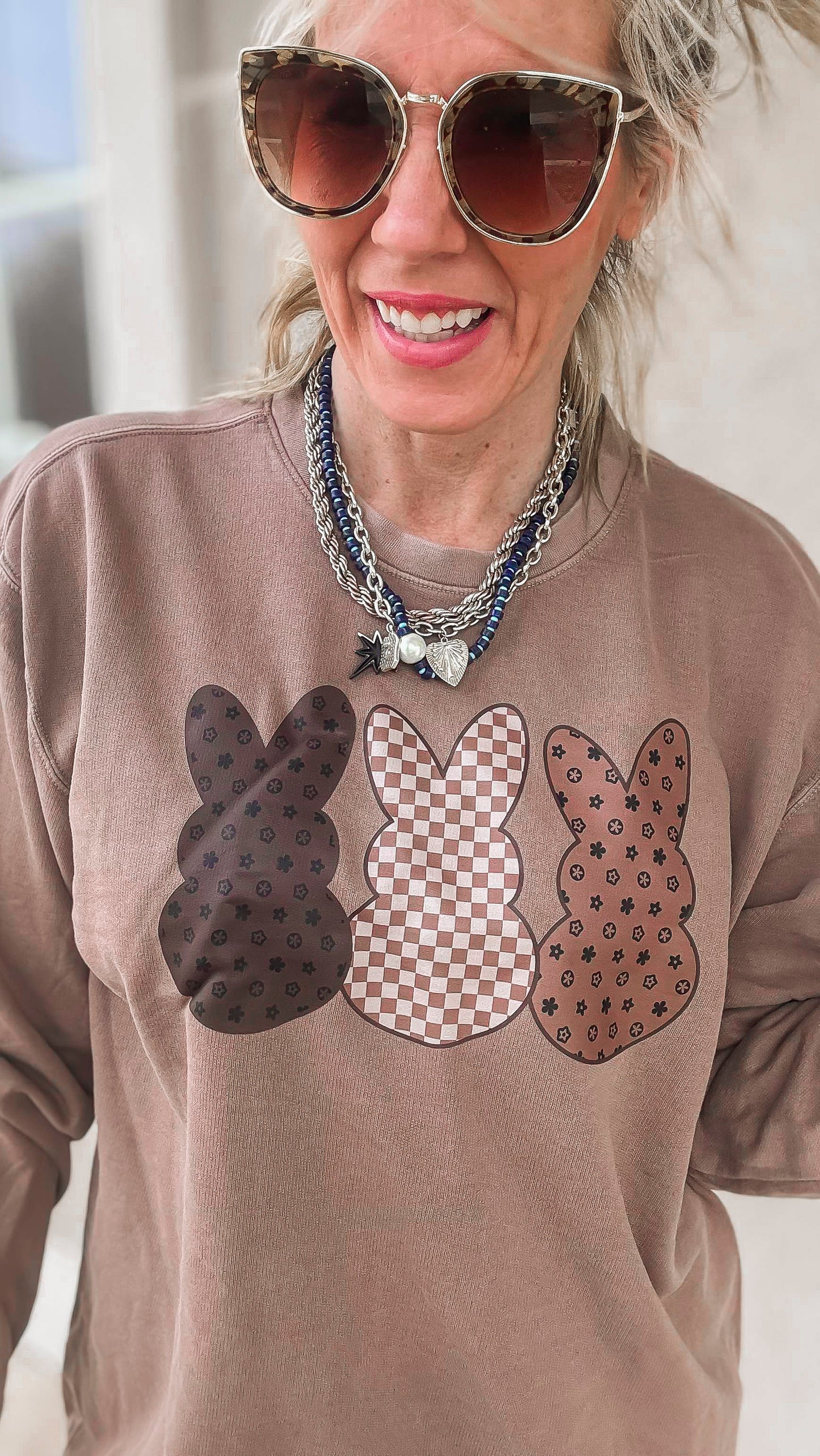 Boujee Peeps Garment Dyed Sweatshirt | Comfort Wash