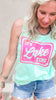 Lake Time Garment Dyed Graphic Tank Top - Final Sale