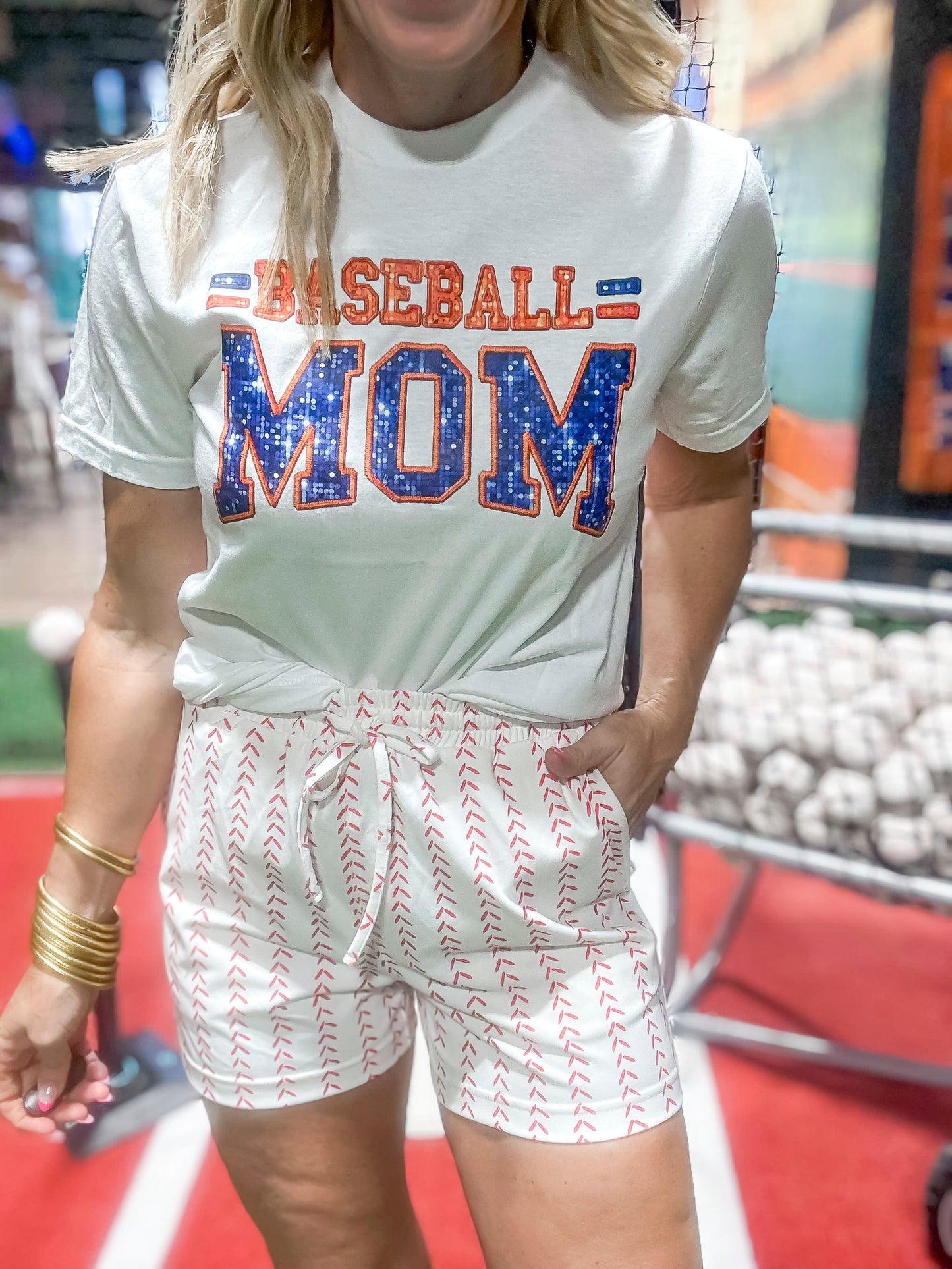 Future Baseball Mom Graphic T-shirt