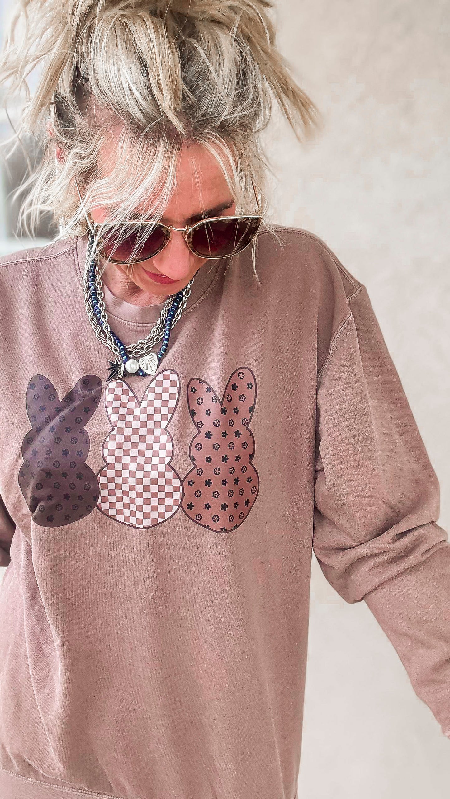 Boujee Peeps Garment Dyed Sweatshirt | Comfort Wash