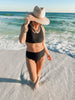 Black Coastline Sport Bikini Swimsuit | Salty Wave - Final Sale